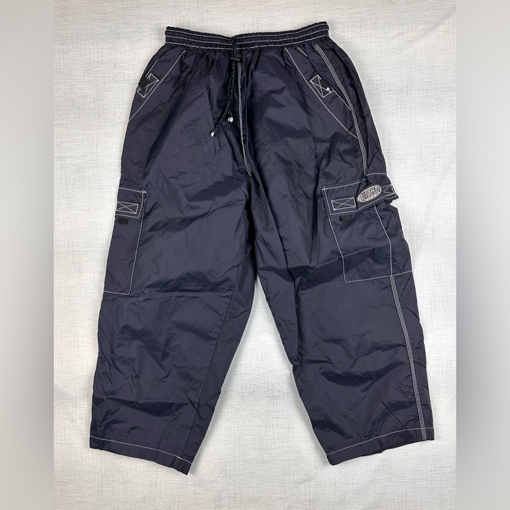 RARE Vintage 90s Ruff Ryders DMX Navy blue  Cargo Track Pants
